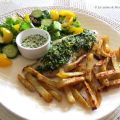 Filets de sébaste au pesto + Frites santé