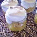 verrine de pommes meringuées