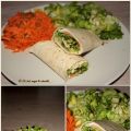 Wrap saumon fumé et chèvre