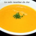 CRÈME DE CAROTTES,PATATES DOUCES ET GINGEMBRE