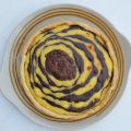 Flan pâtissier zébré