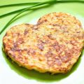 Galettes de flocons de pois chiche et carottes