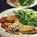 Salade Océane, Saint Jacques, Crabes, Asperges