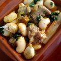 Ragoût de pied de porc aux haricots de Soissons.