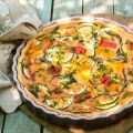 Quiche aux courgettes et aux 3 fromages