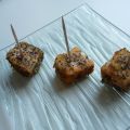 Cubes de saumon panés au pavot
