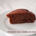 Fondant aux dattes et chocolat