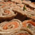 Roulés de sarrasin au saumon et à la crème d