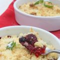 Petits crumbles aux fruits rouges et à la menthe