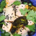 Saumon Mi-Cuit, Riz Parfumé au Bouillon Thaï[...]