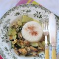 Moules & courgettes au parmesan