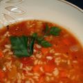 Soupe riz et tomate