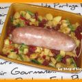 Saucisson à cuire et sa poêlée de légumes...