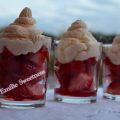Fraises chantilly maison à la pêche