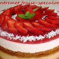 Entremet fraise-speculoos