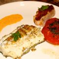 FILETS DE BAR GRILLÉ, CRÈME DE CHORIZO, POUR[...]