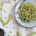 Pâtes aux légumes verts nouveaux