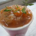 Confiture abricot-rhubarbe et thym