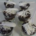 Verrines de pudding au chocolat