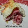 Lasagnes au chèvre et bacon