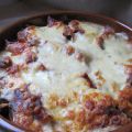 Gratin de poireaux & champignons