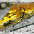 Quiche sans gluten aubergine, épinard et chèvre