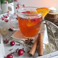 Vin blanc chaud épicé de Noël