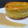 Flan vanillé de galettes de millet à la pomme