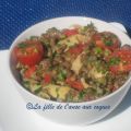 SALADE DE LENTILLES AUX LÉGUMES