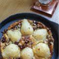 Tarte poires et noisettes au pain perdu