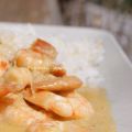 Crevettes curry/coco {sans gluten}
