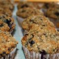 Muffins aux bleuets,bananes et avoine