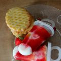 Esquimaux fraises, nectarine et fromage blanc