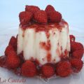 Panna cotta et fraises de bois