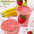 Smoothie fraise, banane