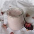 Yaourts de soja à la rose
