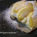 Crêpe aux poires gratinée, sirop au safran,[...]