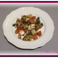 Salade de pâtes, tomate et feta
