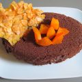 TERRINE DE CHOCOLAT, ABRICOTS ET NOUGATINE