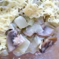 Gratin fenouil - champignons frais