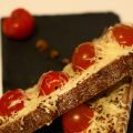 Tartine tomates & moutarde à l'ancienne,[...]