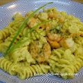 Fusilli sauce crème courgettes et crevettes[...]