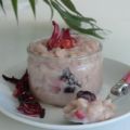 Riz au lait de riz, aux fleurs d'hibiscus,[...]