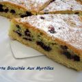 Tarte  Aux Myrtilles Biscuitée