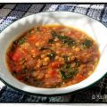 Soupe aux lentilles et au chou kale