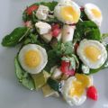 Salade aux oeufs de caille