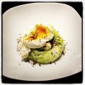 Poireaux et oeuf mollet à la crème de parmesan