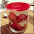Tiramisu aux fraises en verrine