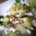 Entrée - la salade de concombre au chèvre[...]