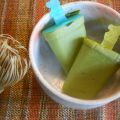 Sucettes glacées à l'avocat et au matcha